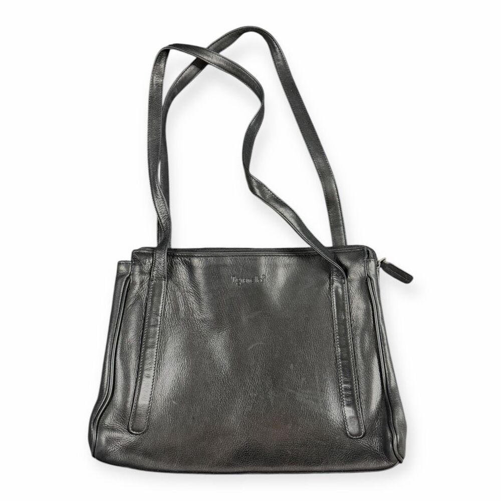 TIGNANELLO Women’s Black Leather Shoulder Tote Bag